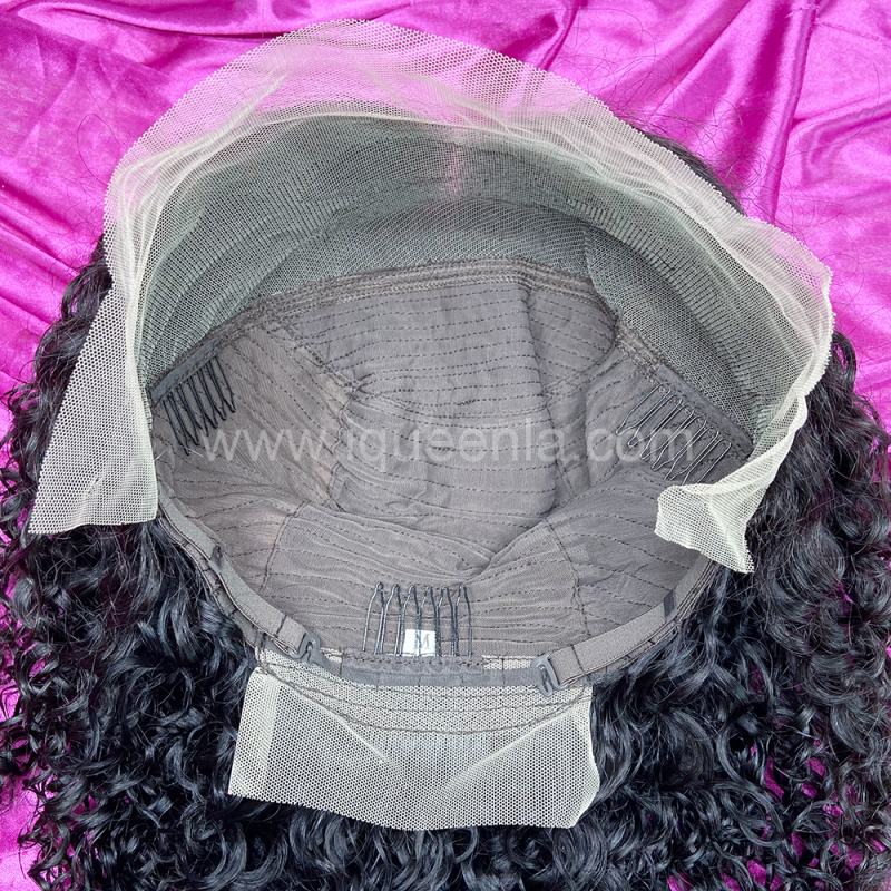 iqueenla Curly Bob  Pre-made Frontal Lace Wig