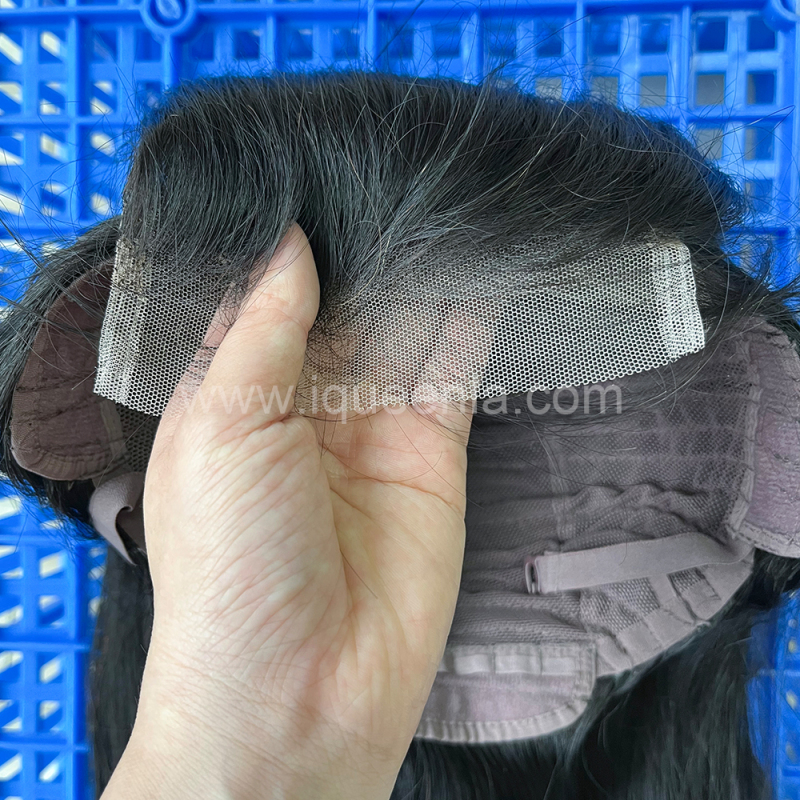 iqueenla 5x5 Transparent Lace Closure Wig Straight Raw Hair