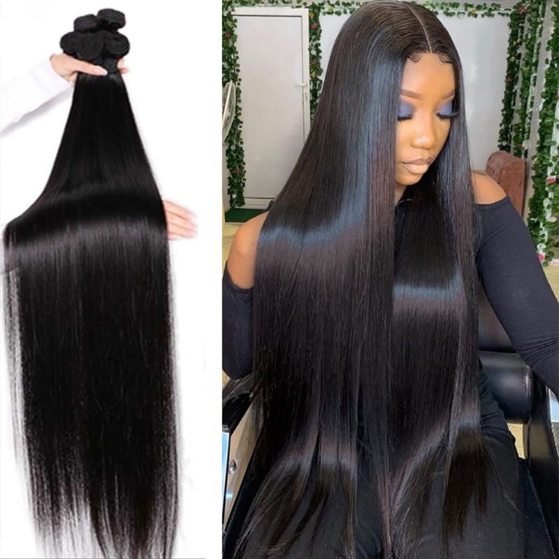 iqueenla 12A Mink Hair 3 Bundles Deal with 13x4 Transparent Lace  Frontal Free Shipping