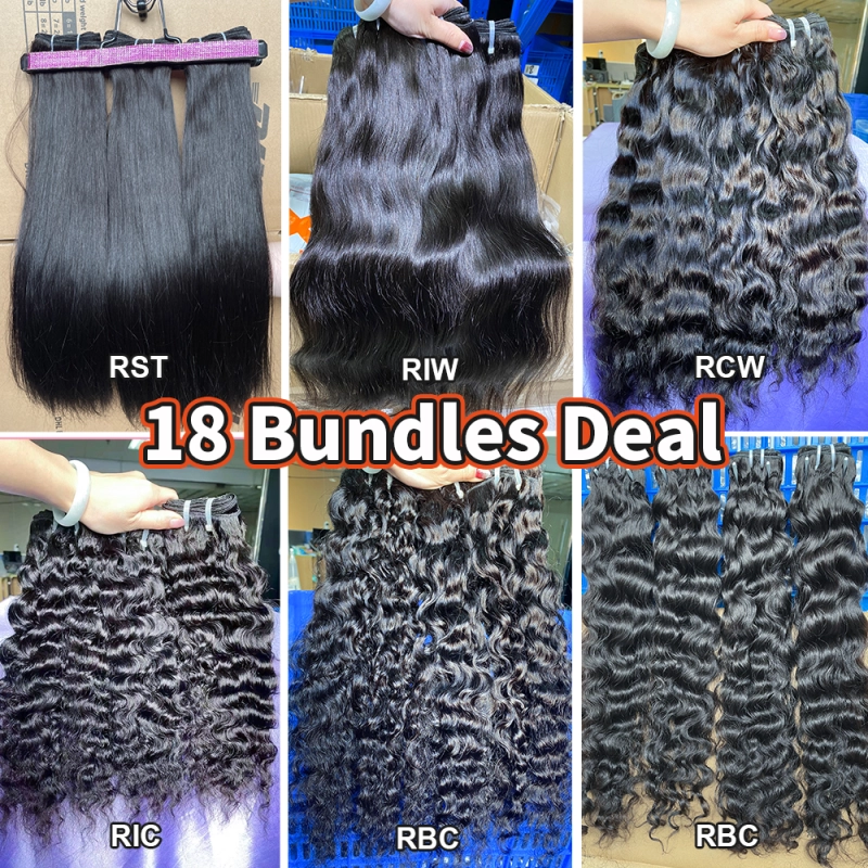 Iqueenla Best 100% Raw Hair 3 Pcs Sample Deal Natural Color Free Shipping