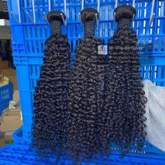 iqueenla Mink Hair 12A Jerry Curly 3 Bundles Deal Hair Weaves