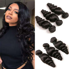 iqueenla 12A Mink Hair Loose Wave Unprocessed Human Hair Bundle