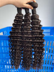 iqueenla 12A Mink Deep Wave 3 Bundles Unprocessed Human Hair