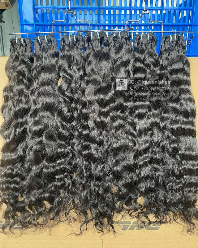 iqueenla 3 Hair Bundles with Burmese Curly Raw Hair  for Sew In