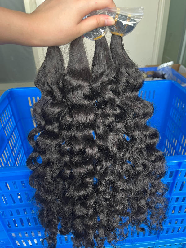 iqueenla Burmese Curly Tape In Best Raw Hair Extensions