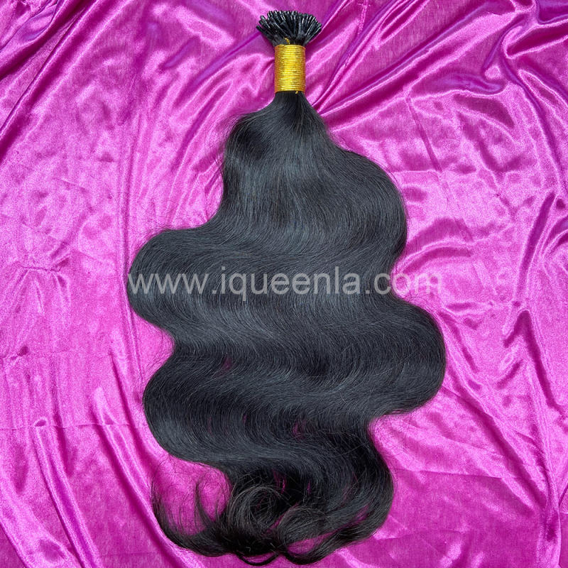 iqueenla Mink Hair Body Wave I Tip Extension