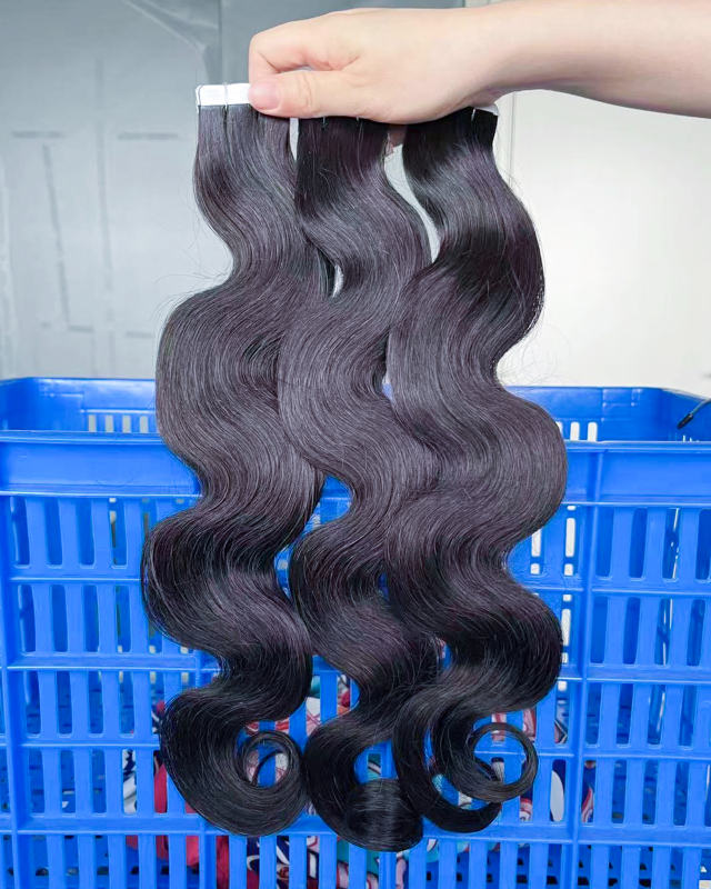 iqueenla Mink Body Wave Tape In Hair Extension