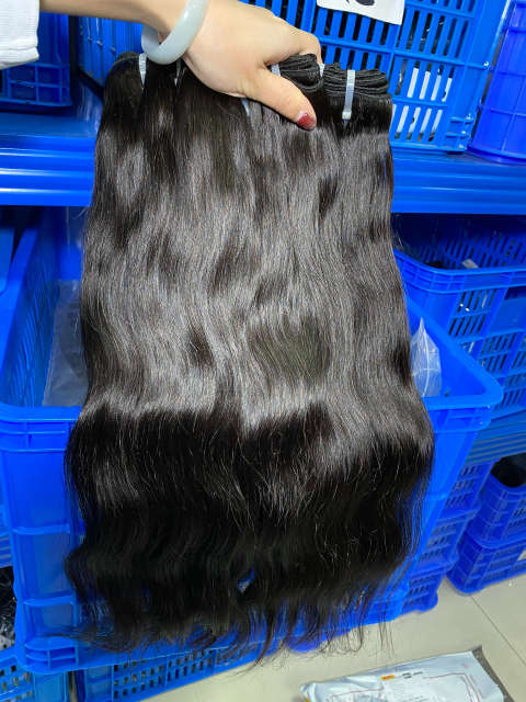 iquenela Indian Wavy 3 Bundles Raw Hair Weaves Sew In Hair Extensions