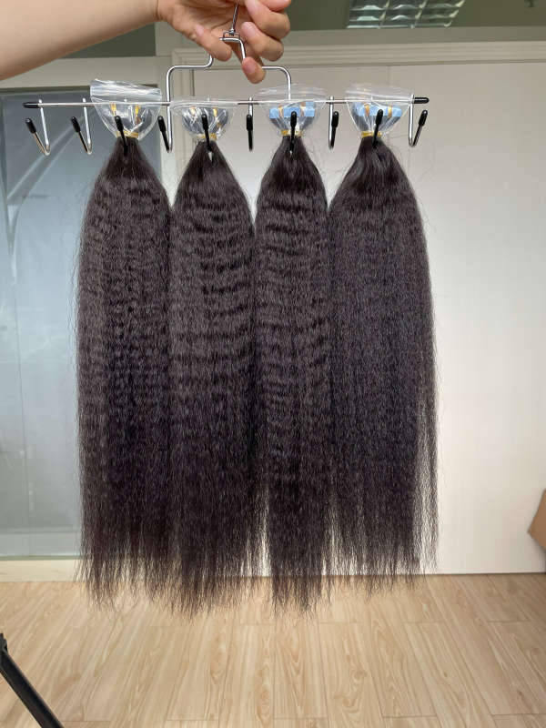iqueenla Kinky Straight  Mink Hair Tape In Extension