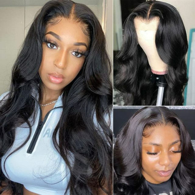 iqueenla 12a Mink Hair Body Wave 4x4 HD Lace Closure Customize Wig