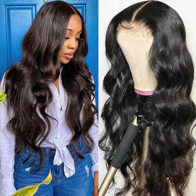 iqueenla 12a Mink Hair Body Wave 5x5 Transparent Lace Closure Customize Wig
