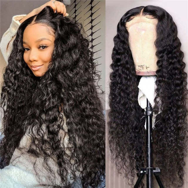 iqueenla 12a Mink Hair Deep Wave 13x4 HD Lace Frontal Customize Wig