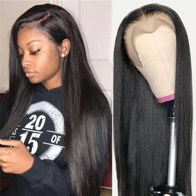 iqueenla 12a Mink Hair Straight 13x4 Transparent Lace Frontal Customize Wig