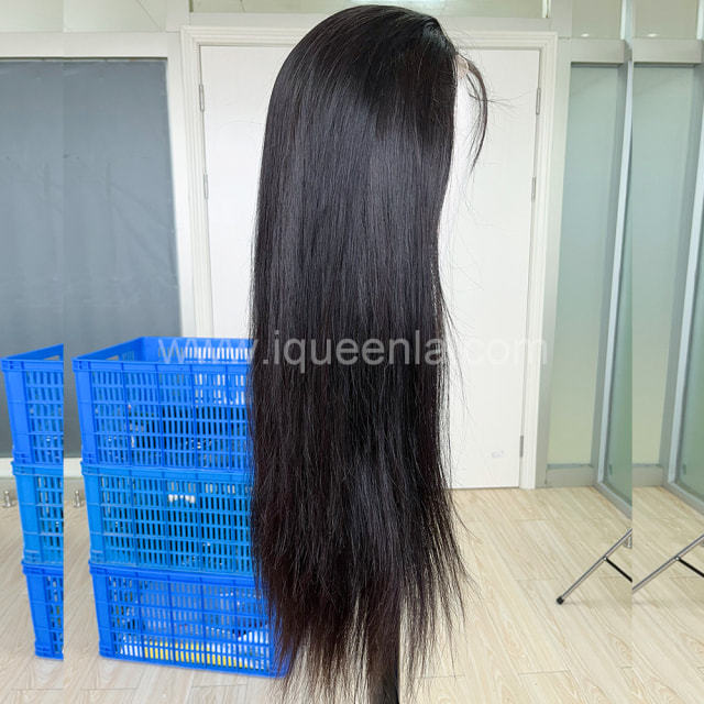 iqueenla 13x4 Transparent Lace Front Wig Straight Raw Hair