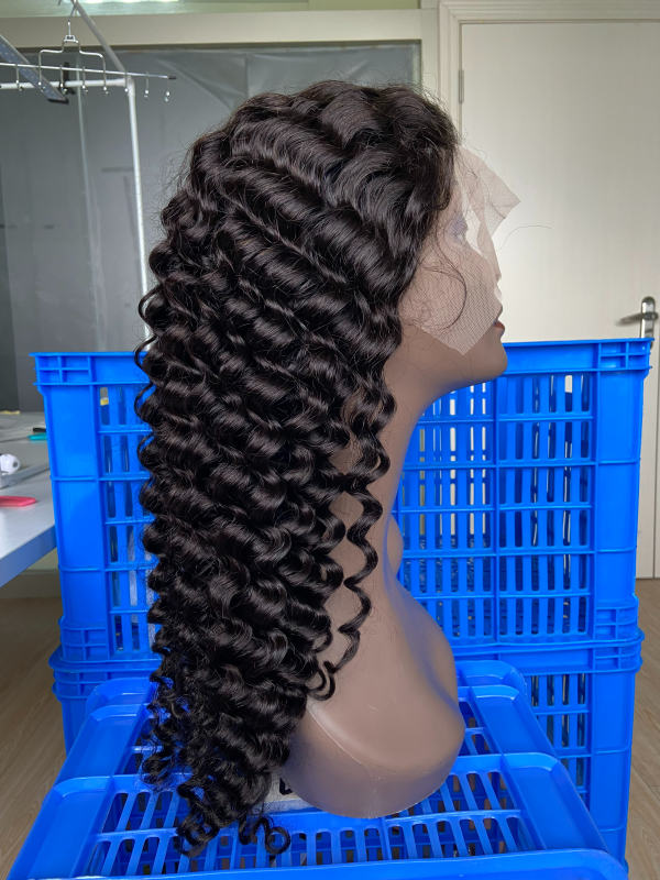 iqueenla Deep Wave 13x4 Lace Frontal Pre-made Wig