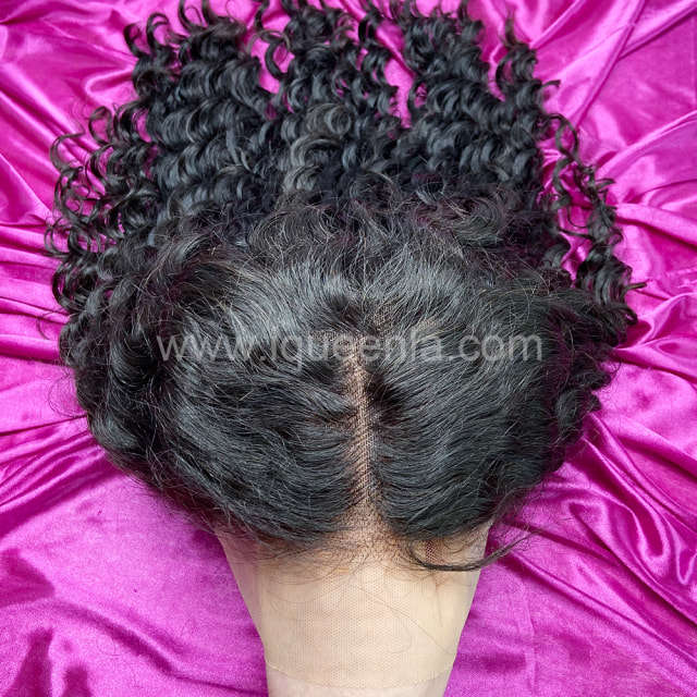 iqueenla Deep Wave Bob Pre-made Frontal Lace Wig