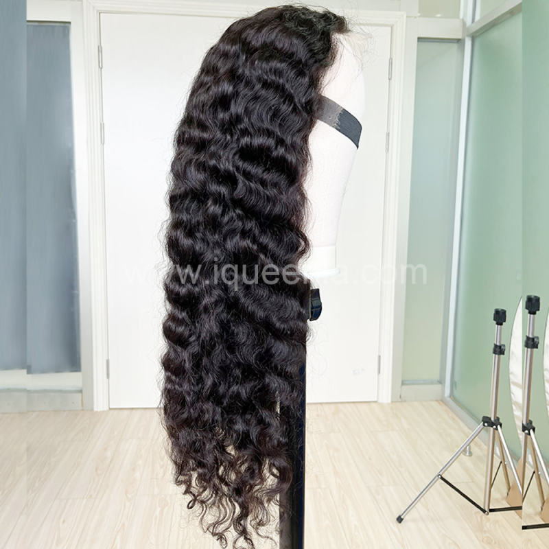 iqueenla 13x4 HD Lace Front Wig Burmese Curly Raw Hair