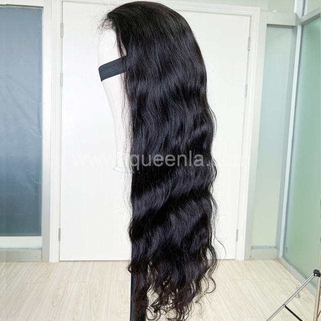 iqueenla 13x4 HD Lace Front Wig Indian Wavy Raw Hair