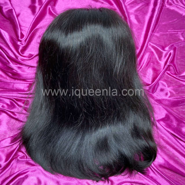 iqueenla Straight Bob Lace Frontal Pre-made Wig