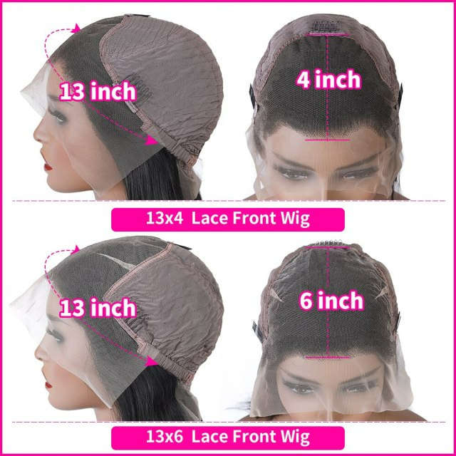 iqueenla Body Wave 13x4 Lace Frontal Pre-made Wig