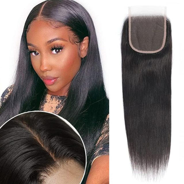 iqueenla Mink Straight Hair 4x4 HD Lace Closure