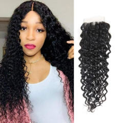 iqueenla Mink Hair Water Wave 4x4 HD Lace Closure