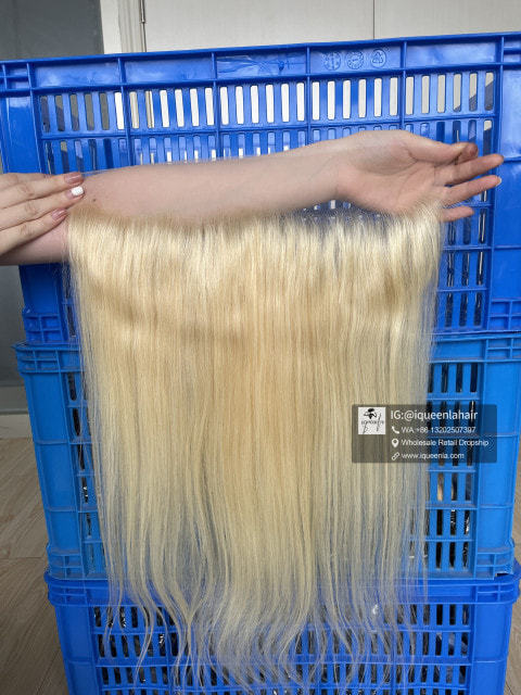 iqueenla Blonde #613 Color Straight 13x4 Lace Frontal