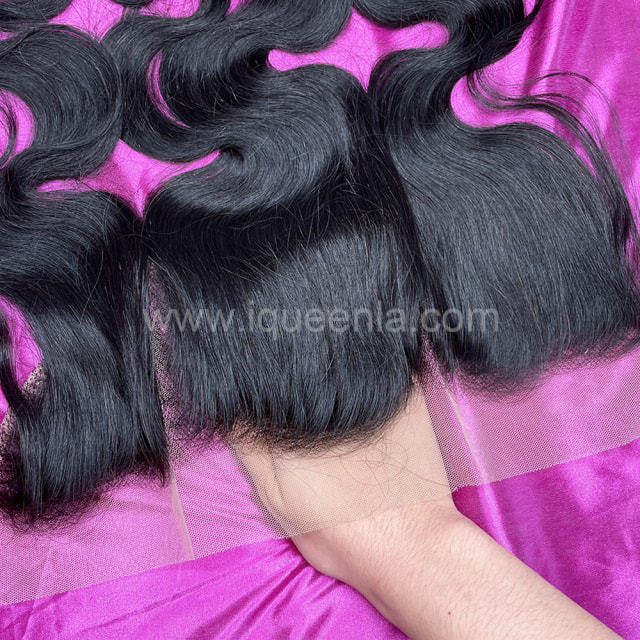 iqueenla Body Wave Mink Hair 13x4 Transparent Lace Frontal Free Shipping