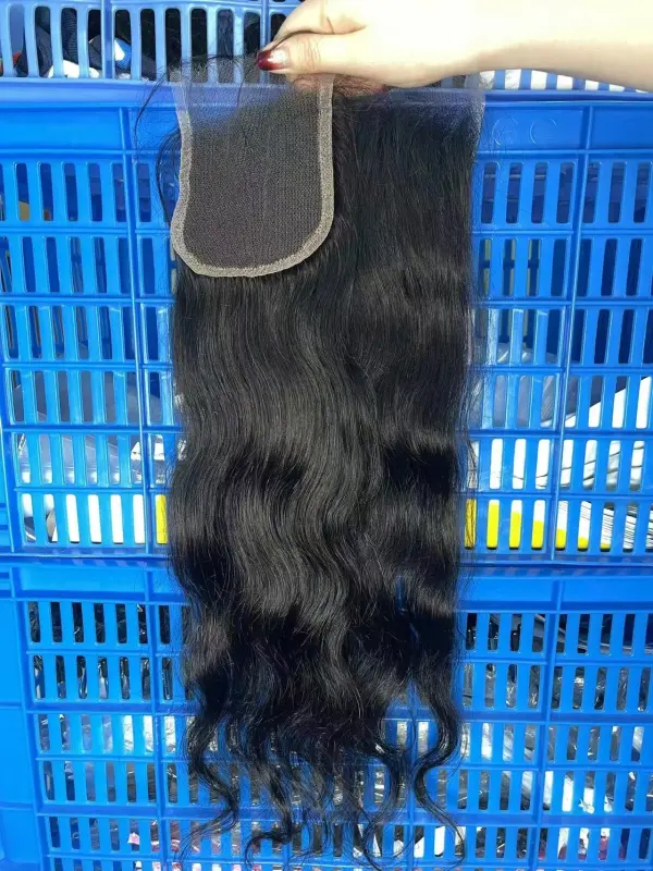 iqueenla Indian Wavy Raw Hair 4x4 HD Lace Closure