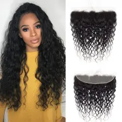 iqueenla Deep Wave  Mink Hair 13x4 Transparent Lace Frontal