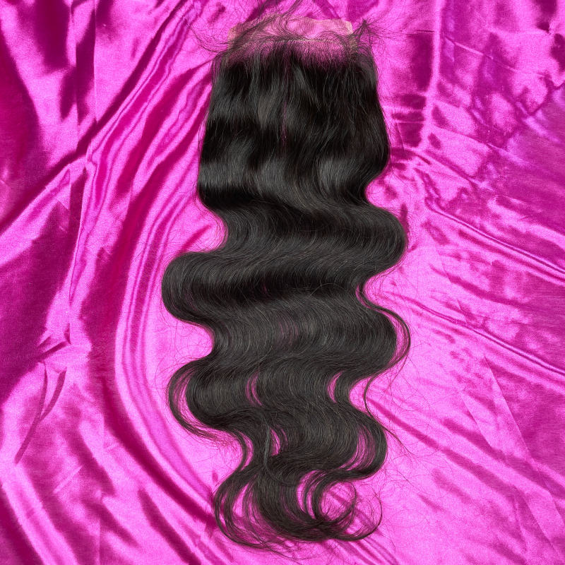 iqueenla 100% Mink Hair Body Wave 5x5 HD Lace Closure Free Shipping