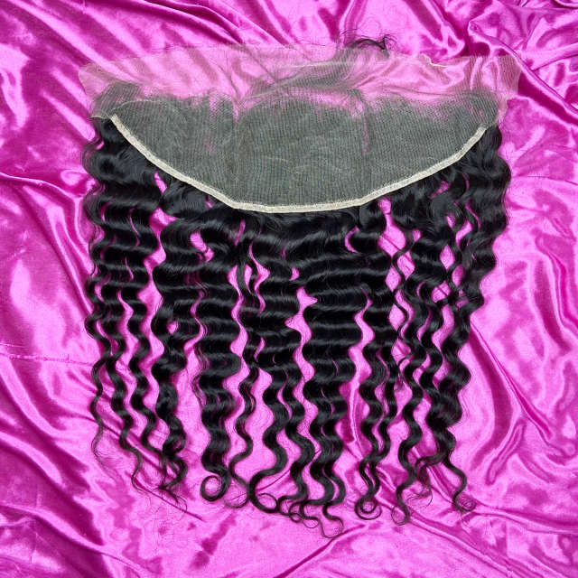 iqueenla Mink Hair Deep Wave 13x4 HD Lace Frontal