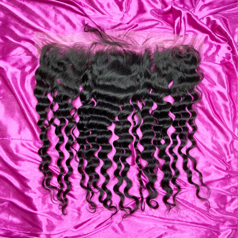 iqueenla Mink Hair Deep Wave 13x4 HD Lace Frontal