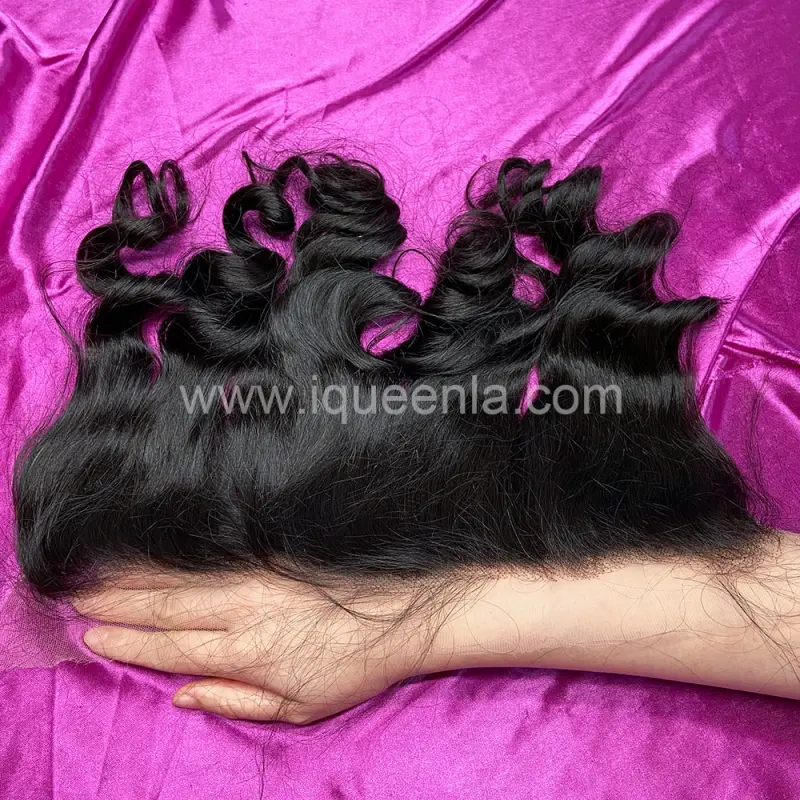 iqueenla Mink Hair Loose Wave 13x4 HD Lace Frontal