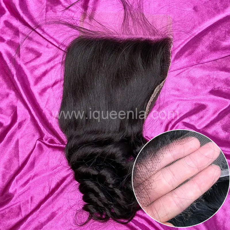 iqueenla Mink Hair Loose Wave 5x5 HD Lace Closure Free Shipping