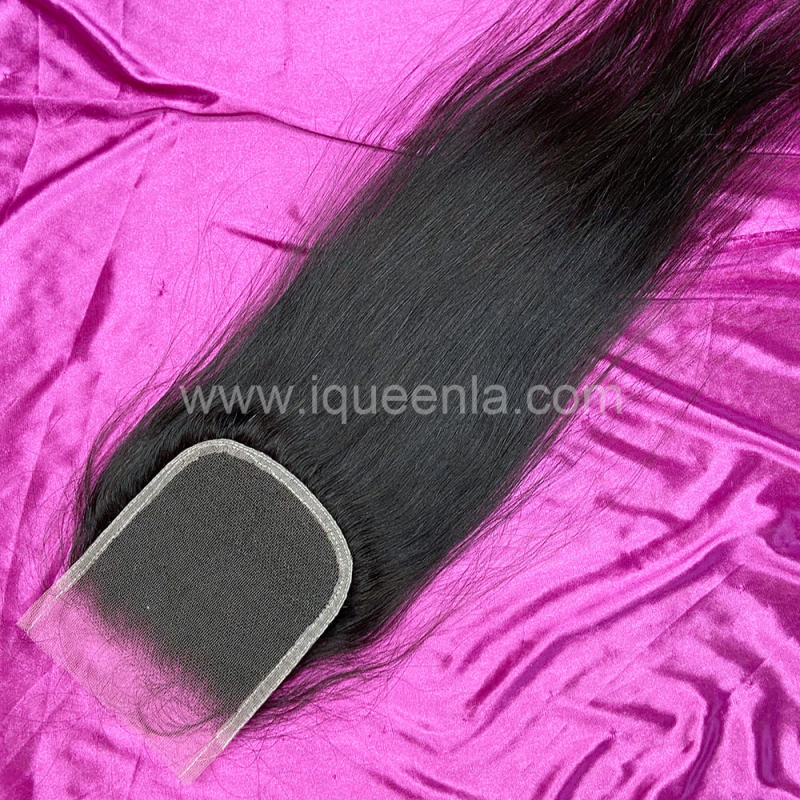 iqueenla Mink Straight Hair 4x4 HD Lace Closure