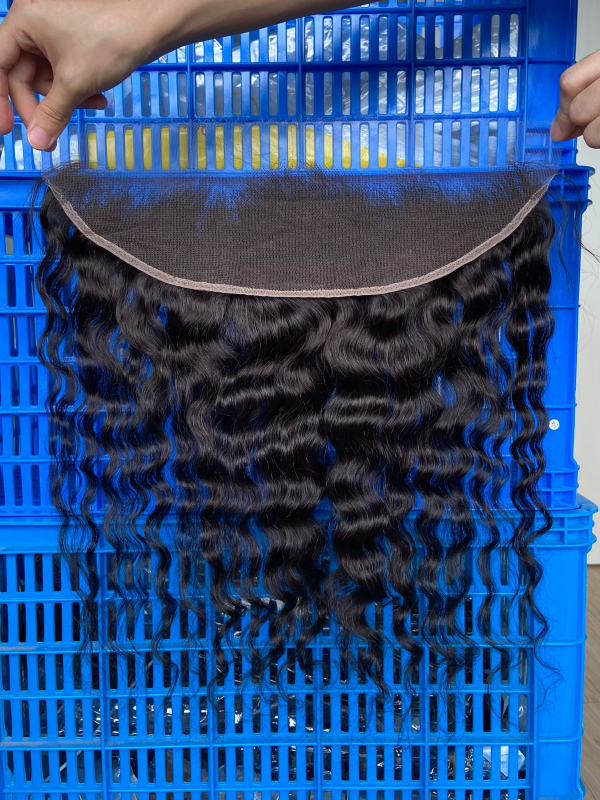 iqueenla Raw Hair Burmese Curly 13x4 HD Lace Frontal