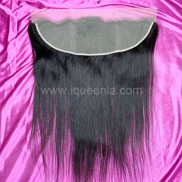 iqueenla Straight Raw Hair 13x4 Transparent Lace Frontal