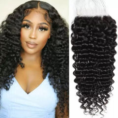 iqueenla Mink Hair Deep Wave 5x5 HD Lace Closure