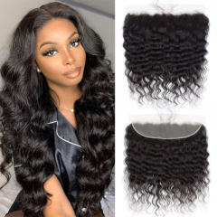 iqueenla Loose Deep Mink Hair 13x4 HD Lace Frontal