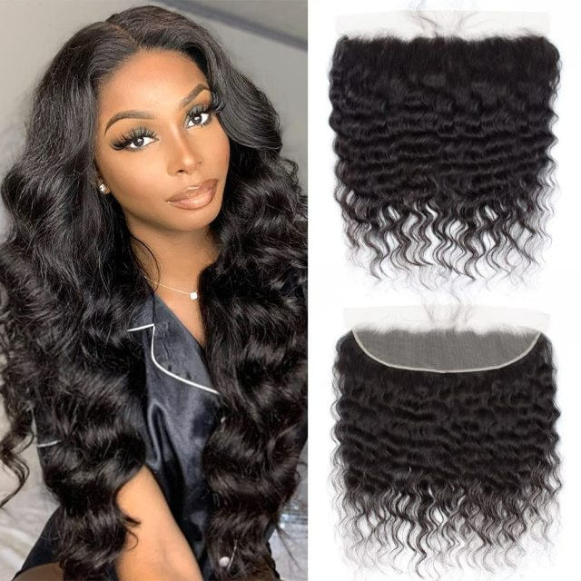 iqueenla Loose Deep Mink Hair 13x4 HD Lace Frontal