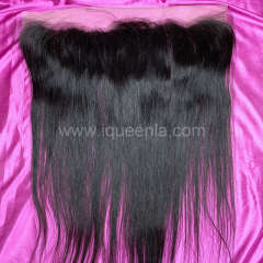 iqueenla Mink Straight Hair 13x6 Transparent Lace Frontal