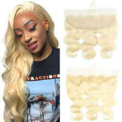 iqueenla Blonde #613 Color Body Wave 13x6 Transparent Lace Frontal