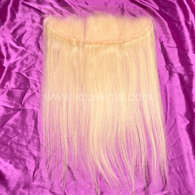 iqueenla Free Shipping Blonde Color #613 Straight 13x4 HD Lace Frontal