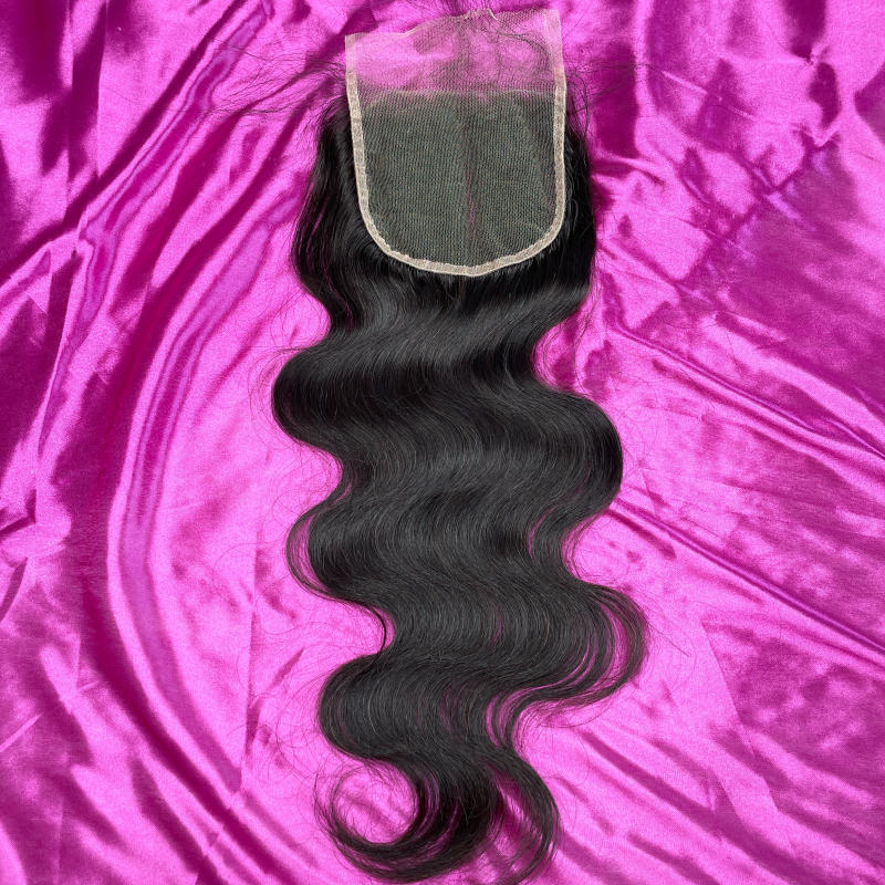 iqueenla Mink Human Hair Body Wave 4x4 HD Lace Closure