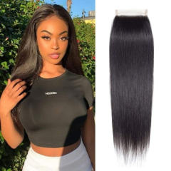iqueenla Mink Straight Hair 6X6 Transparent Lace Closure