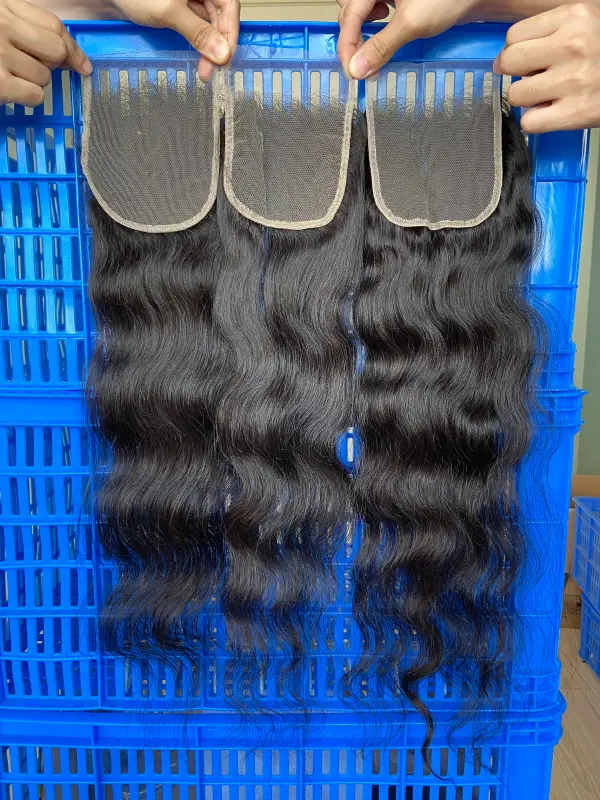 iqueenla Indian Wavy Raw Hair 4x4 HD Lace Closure