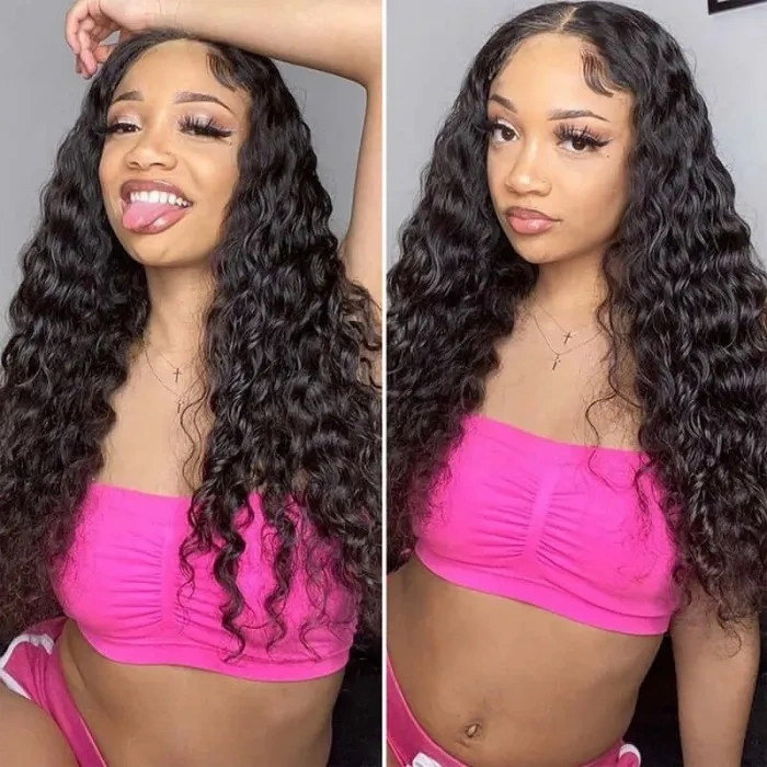 iqueenla 5x5 HD Lace Closure Wig Cambodian Wavy Raw Hair