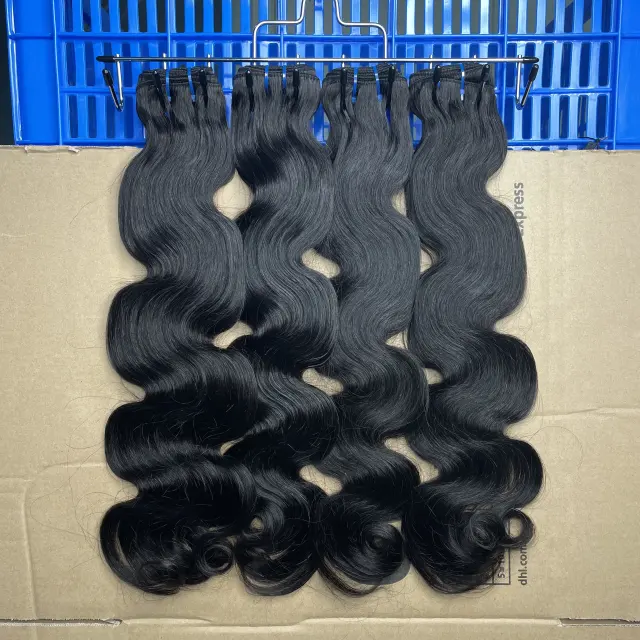 iqueenla Double Drawn 15A Top Virgin Hair Bundle Quick Weave Sew In