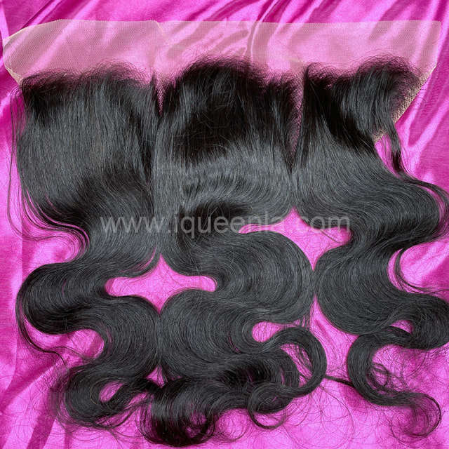 iqueenla 15A Body Wave Virgin Hair 3 Bundles with 13x4 Transparent Lace Frontal
